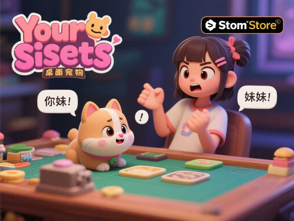 你的好友正在挑战‘你妹’！桌宠新游《Your Sisters》登陆Steam！